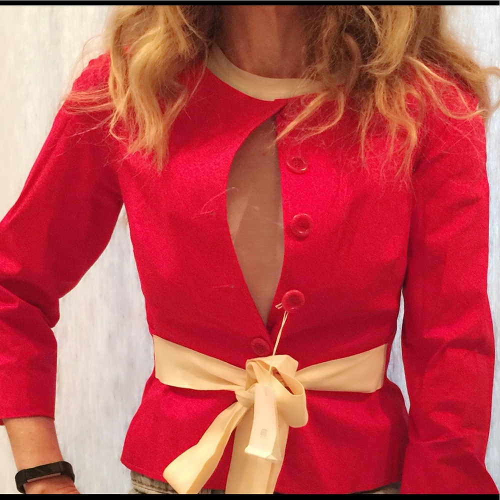NWT Moschino Cheap and Chic2 piece Red pantsuit